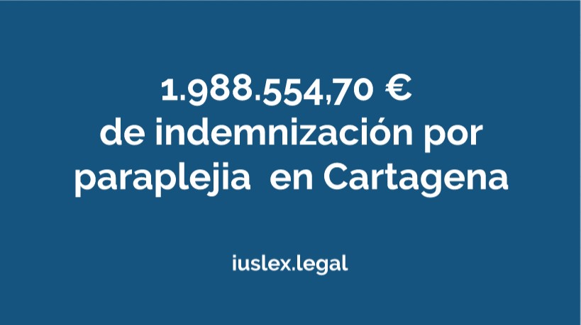 1.988.554,70 € de indemnización por paraplejia en Cartagena